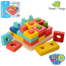 Дерев'яна іграшка Tree Toys Геометрика ГеоКВАДРАТ
