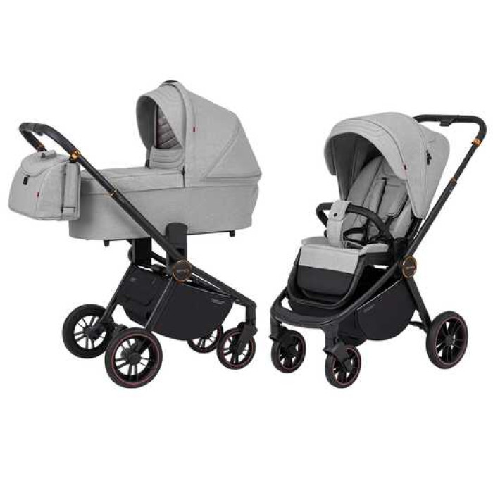Коляска універсальна CARRELLO Epica/GT CRL-8510/1 (2in1) Silver Grey