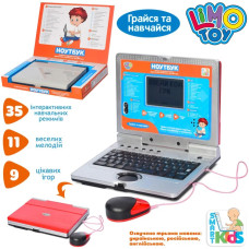 Інтерактивний дитячий навчаючий ноутбук Limo Toy, укр-англ-рус, 35 функцій, 11 ігор