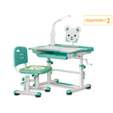 Комплект парта і стілець Evo-Kids BD-04 XL Teddy (з лампою)