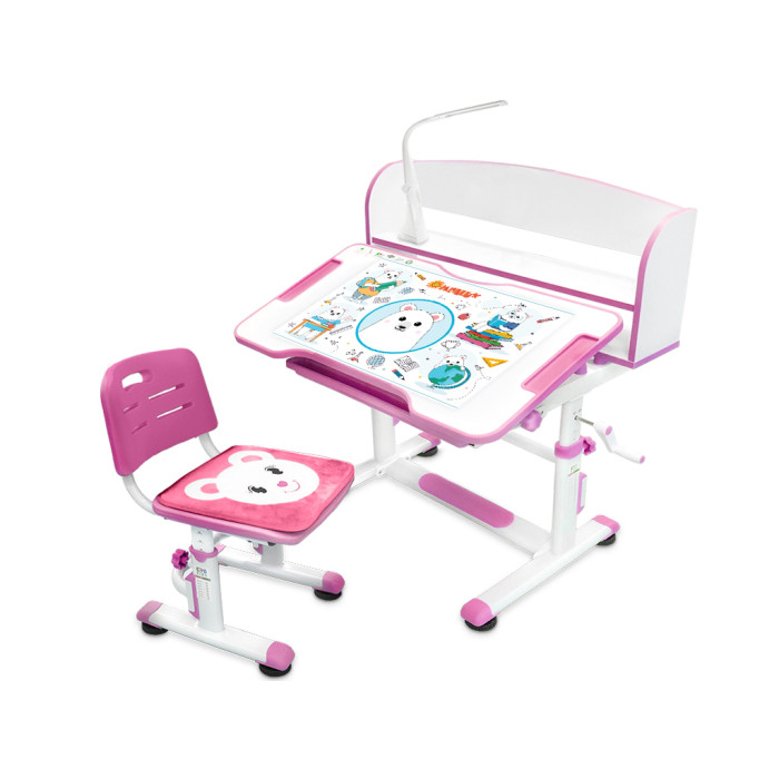 Комплект парта і стілець Evo-kids BD-10 (з лампою)