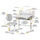 Комплект парта і крісло Evo-Kids BD-24