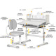 Комплект парта і крісло Evo-Kids BD-24