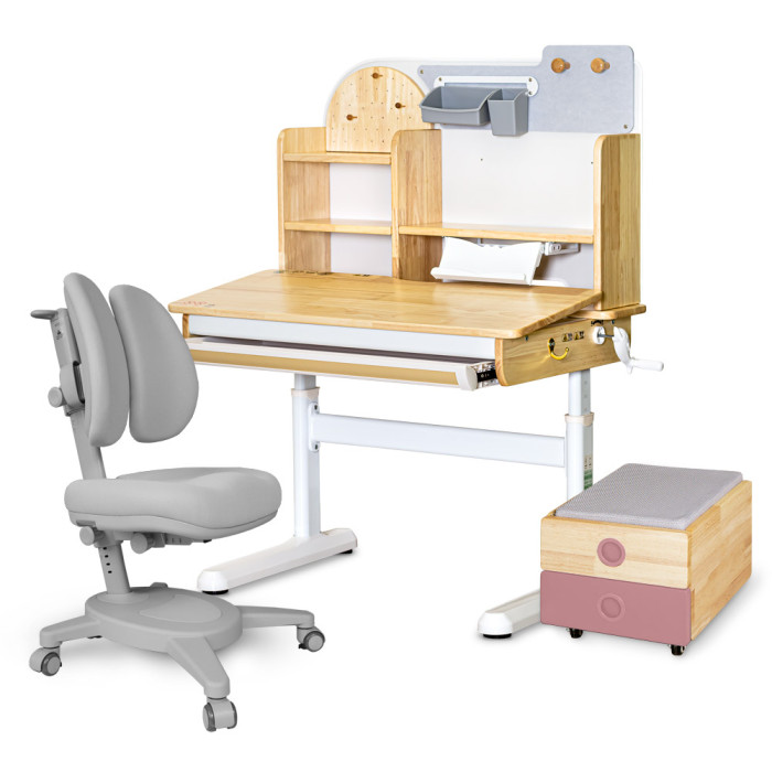 Комплект меблів (L) Mealux Timberdesk S (парта + крісло + тумба)
