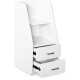 Тумбочка Mealux BD-C12 White з надбудовою  - колір білий