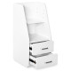 Тумбочка Mealux BD-C12 White з надбудовою  - колір білий