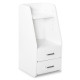 Тумбочка Mealux BD-C12 White з надбудовою  - колір білий