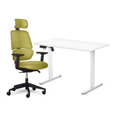Комплект стіл і крісло Mealux PowerDesk Lite + Leo Air Plus