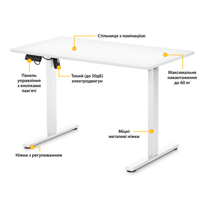 Комплект стіл і крісло Mealux PowerDesk Lite + Leo Air Plus