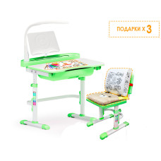 Комплект парта і стілець Evo-kids Evo-17 (з лампою)