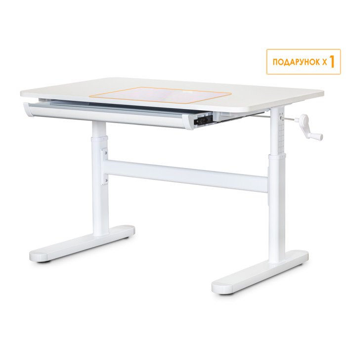 Дитячий стіл ErgoKids TH-210 Lite White  - стільниця біла / ніжки білі