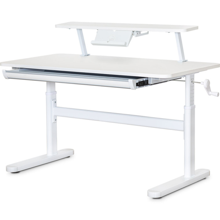 Дитячий стіл ErgoKids TH-215 з полицею S50 XL White