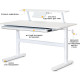 Дитячий стіл ErgoKids TH-215 з полицею S50 XL White