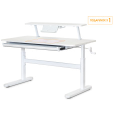 Дитячий стіл ErgoKids TH-215 з полицею S50 XL White