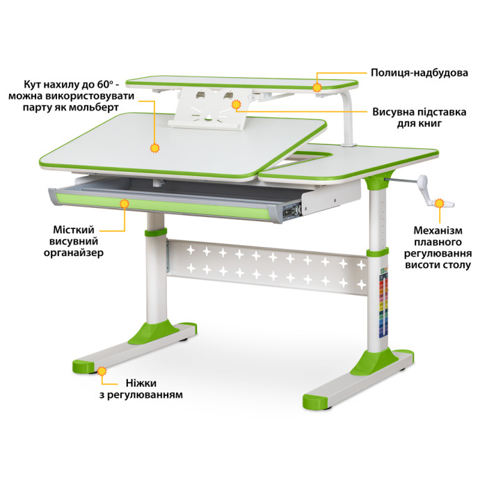 Комплект парта і крісло ErgoKids TH-320 + Mio Lite