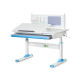 Дитячий стіл ErgoKids TH-325 Blue  - стільниця біла / накладки на ніжках блакитні