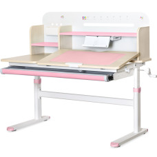 Дитячий стіл Evo-kids TH-360 Pink  - стільниця дерево / накладки на ніжках рожеві