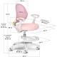 Дитяче крісло Evo-kids Mio Air Pink  - оббивка рожева однотонна