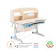 Дитячий стіл ErgoKids Romana MG Multicolor  - стільниця клен / накладки на ніжках сірі