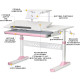 Дитячий стіл ErgoKids TH-310 з полицею S30 Pink