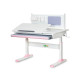 Дитячий стіл ErgoKids TH-325 Pink  - стільниця біла / накладки на ніжках рожеві