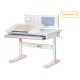 Дитячий стіл ErgoKids TH-325 Pink  - стільниця біла / накладки на ніжках рожеві
