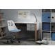 Комплект (2шт) дитячих крісел Evo-Kids Indigo White/Blue (арт H-232 W/BL-Х2) - пластик білий / подушка блакитна