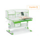 Дитячий стіл Evo-kids (стіл+ящик+полиця) Evo-50 Z (Green) - стільниця біла / колір пластика зелений