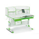 Дитячий стіл Evo-kids (стіл+ящик+полиця) Evo-50 Z (Green) - стільниця біла / колір пластика зелений