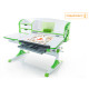 Стіл Evo-kids Aivengo (L) Green  - стільниця біла / ніжки білі з зеленим