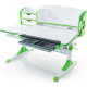 Стіл Evo-kids Aivengo (L) Green  - стільниця біла / ніжки білі з зеленим