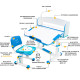 Комплект Evo-kids (парта+стільчик+полиця+лампа) BD-10 BL з лампою