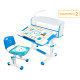 Комплект Evo-kids (парта+стільчик+полиця+лампа) BD-10 BL з лампою