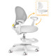 Дитяче крісло Evo-kids Mio Air Grey  - оббивка сіра однотонна