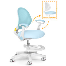 Дитяче крісло Evo-kids Mio Air Blue  - оббивка блакитна однотонна