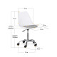 Комплект (2шт) крісло Evo-Kids Capri White / Grey (арт H-231 W/G-Х2)