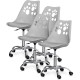 Комплект (4шт) дитяче крісло Evo-Kids Indigo Grey (арт H-232 G/G-Х4) - пластик сірий / подушка сіра