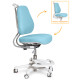 Дитяче крісло Evo-Kids Mio Ergo Lite Blue  - оббивка блакитна однотонна