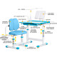 Комплект парта і крісло Evo-kids BD-23