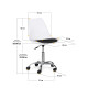 Комплект (2шт) крісло Evo-Kids Capri White / Black (арт H-231 W/B-Х2)