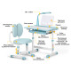 Комплект парта і крісло Evo-Kids BD-20 BL