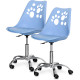 Комплект (2шт) дитячих крісел Evo-Kids Indigo Blue (арт H-232 BL/BL-Х2) - пластик блакитний / блакитна подушка