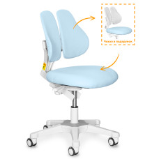 Дитяче крісло Evo-kids Mio Lite Blue  - оббивка блакитна однотонна