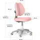 Дитяче крісло Mealux Sprint Duo Lite Pink  - оббивка рожева однотонна
