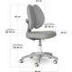 Дитяче крісло Mealux Sprint Duo Lite Grey  - оббивка сіра однотонна