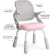 Дитяче крісло Mealux Neo Air Static Pink Grey  - оббивка сіра / рожева
