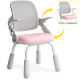Дитяче крісло Mealux Neo Air Static Pink Grey  - оббивка сіра / рожева