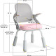 Дитяче крісло Mealux Neo Air Static Pink Grey  - оббивка сіра / рожева