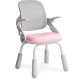 Дитяче крісло Mealux Neo Air Static Pink Grey  - оббивка сіра / рожева