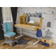 Комплект (L) Mealux Cтол Timberdesk Wood L+Тумба BD-920-2 BL + Крісло Onyx Duo BLG
